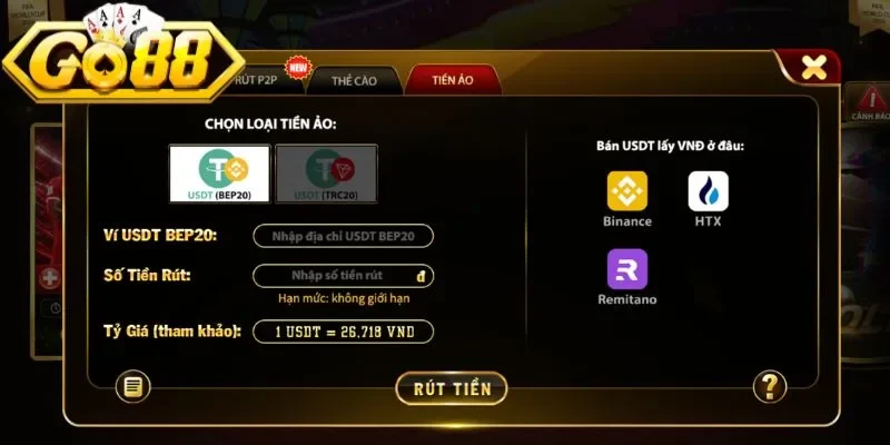 Rút Tiền Go88 Nhanh Chóng Về Tài Khoản Chỉ Với Vài Bước 4 go88 Lý do mà tiền khuyến mãi từ nhà cái không được rút về