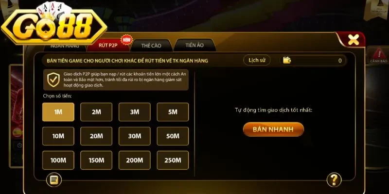 Rút Tiền Go88 Nhanh Chóng Về Tài Khoản Chỉ Với Vài Bước 2 go88 Điều kiện để hội viên được phép rút tiền Go88